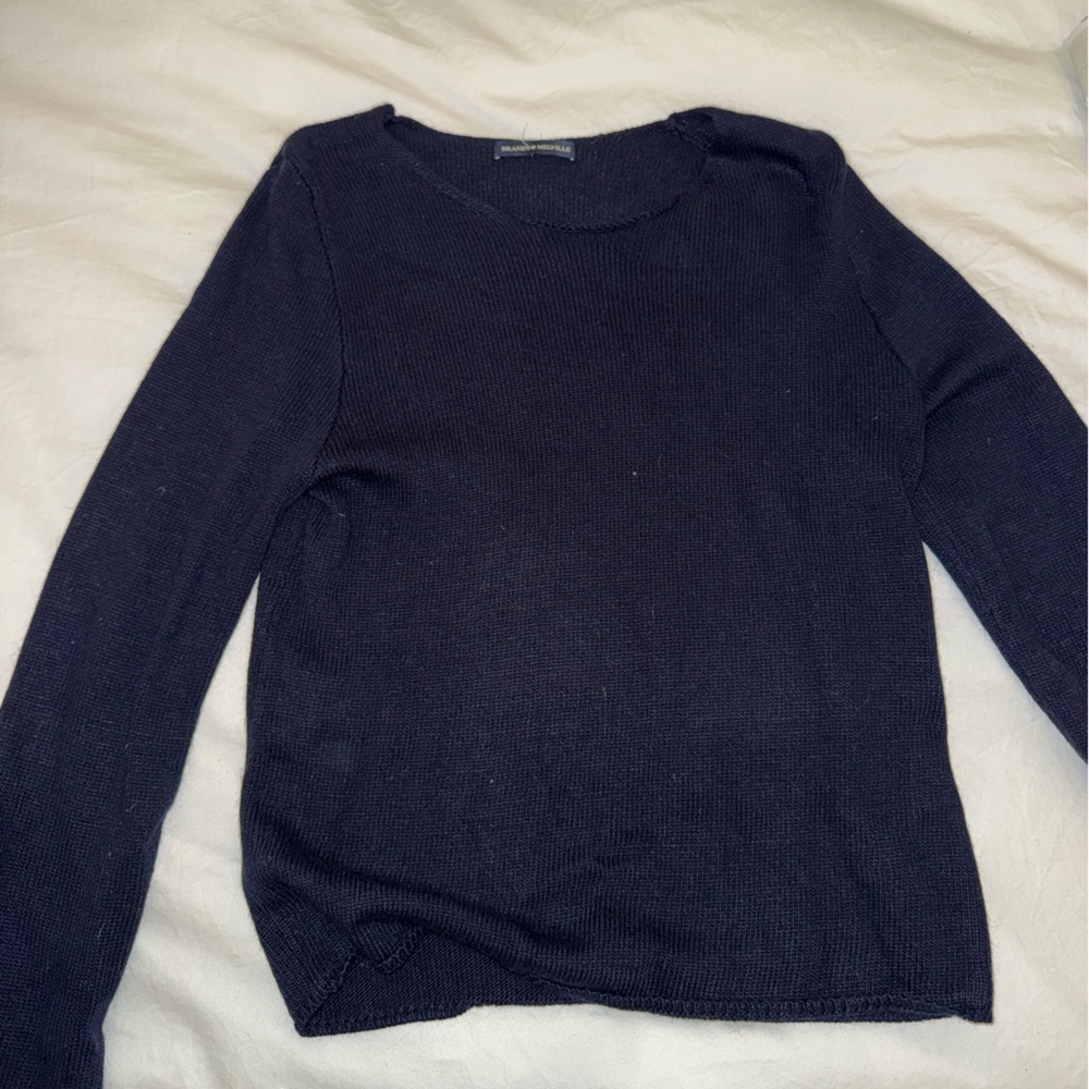 Brandy Melville Dark Blue Crewneck Sweater